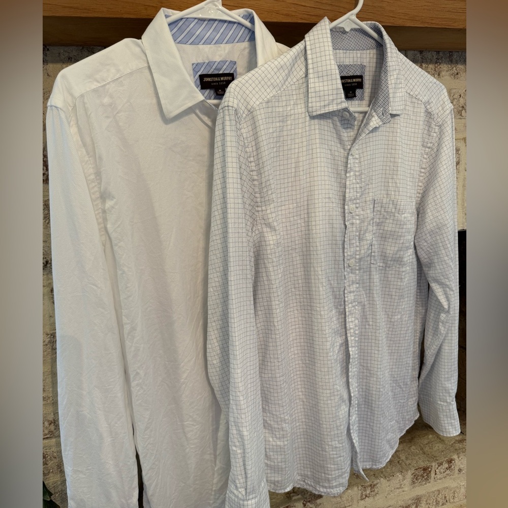 Lot of 2 - Johnston&Murphy Dress Shirts Medium